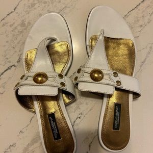 Dolce & Gabbana White Sandals